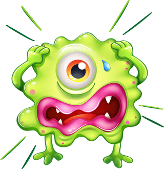 monsterillustration-of-the-set-of-green-monsters-on-a-white-background-749808