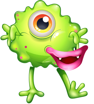 monsterillustration-of-the-set-of-green-monsters-on-a-white-background-982491