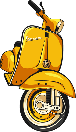 motorcycledecorative-icons-yellow-classic-symbols-sketch-708960