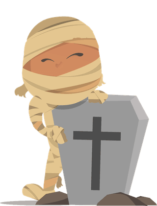 mummieshappy-halloween-day-evil-cartoon-character-design-vector-983157