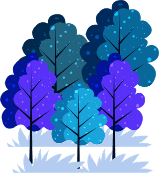 naturaltrees-icons-collection-colorful-sketch-941785