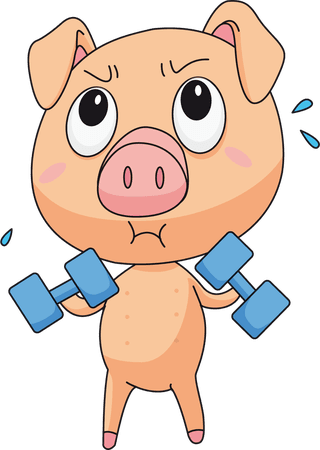 naughtypiglet-illustration-of-a-set-of-active-pigs-646231