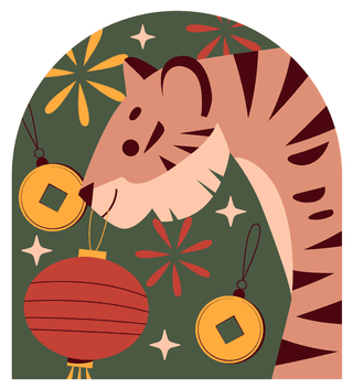 newyear-stickers-collection-animal-518366