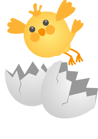 newlyhatched-chicks-cartoon-chicken-and-egg-vector-902666