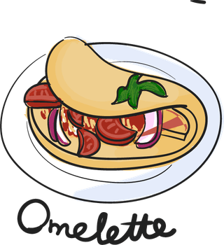 omelettedrawing-style-food-collection-881223