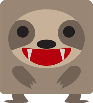otterunique-shape-collection-of-cartoon-sloth-emoticons-vector-660879
