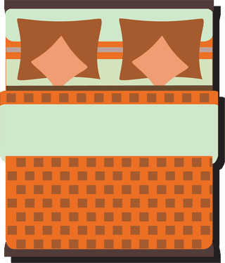 packof-beds-and-various-blankets-with-a-flat-style-604118
