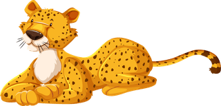 panthercheetah-cartoon-character-set-illustration-710424