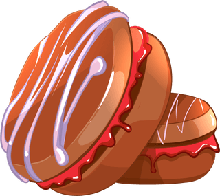 pastryset-cartoon-style-food-cake-sweet-bakery-tasty-snack-with-cream-vector-illustration-139974