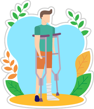 patientpeople-with-disabilities-sticker-vector-design-illustration-504877