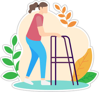 patientpeople-with-disabilities-sticker-vector-design-illustration-783750