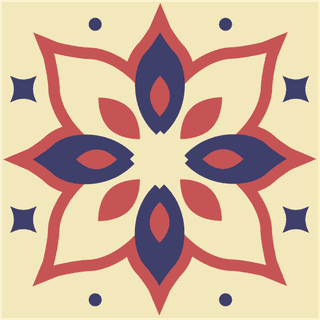 patterndesign-elements-symmetrical-petals-sketch-retro-design-494785