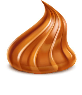 peanutbutter-toffee-melted-horizontal-border-drops-puddles-appetizing-spiral-figures-749762