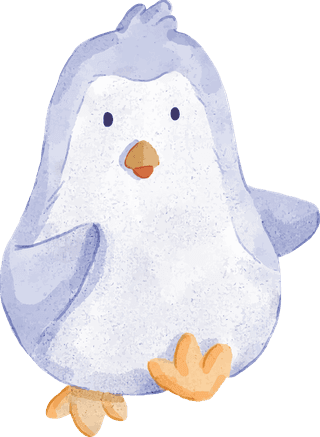 penguinwatercolor-illustration-watercolor-set-of-adorable-penguin-126349