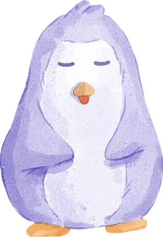 penguinwatercolor-illustration-watercolor-set-of-adorable-penguin-885428