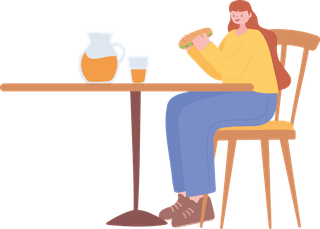 peopleeating-on-tables-set-vector-illustration-373533