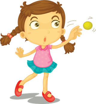 peopleillustration-of-the-different-actions-of-a-young-girl-on-a-white-background-856015