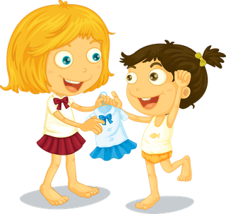 peopleillustration-of-the-different-actions-of-a-young-girl-on-a-white-background-25725