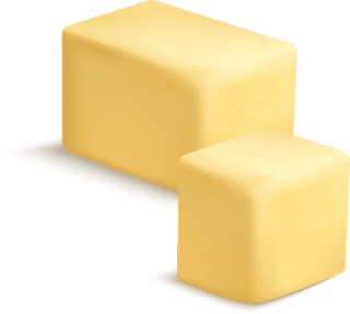pieceof-butter-butter-sticks-slices-realistic-set-isolated-illustration-42595