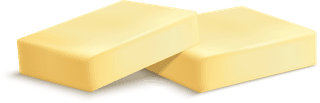 pieceof-butter-butter-sticks-slices-realistic-set-isolated-illustration-683727