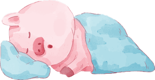 pigdraw-watercolor-illustration-watercolor-set-of-adorable-pig-for-your-574488