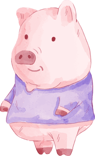 pigdraw-watercolor-illustration-watercolor-set-of-adorable-pig-for-your-185295