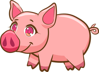 pigletcute-boys-and-girls-with-farm-animals-illustration-547484