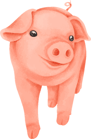 pigletcute-boys-and-girls-with-farm-animals-illustration-473376