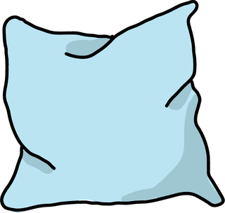 simplelight-blue-hand-drawn-pillow-982941