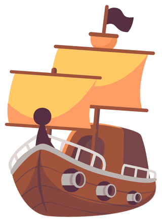 piratevector-game-icon-cartoon-corsair-treasure-object-kit-wooden-wheel-16586