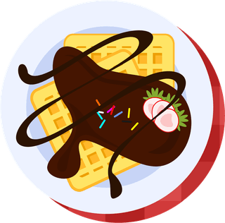 plateof-egg-tarts-and-ice-cream-included-in-this-pack-are-plating-waffles-vector-great-for-your-food-647142