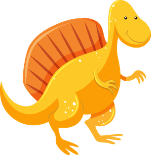 playfulyellow-and-orange-dinosaur-character-645043