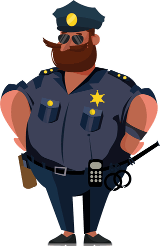 policecartoon-character-police-element-design-13915