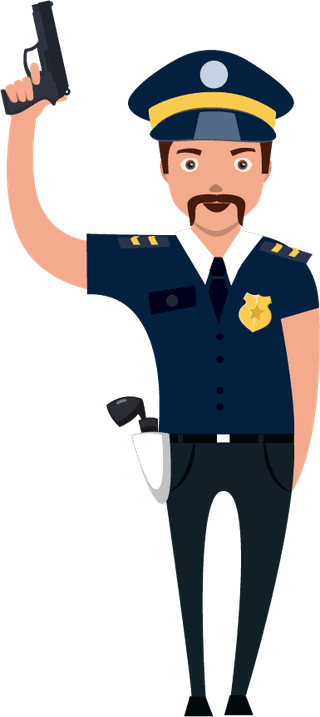 policepoliceman-icons-collection-various-gestures-isolation-386647