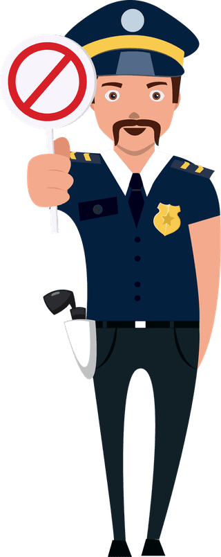 policepoliceman-icons-collection-various-gestures-isolation-678647