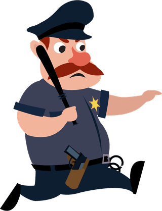 policemanicons-collection-various-gestures-cartoon-design-200366