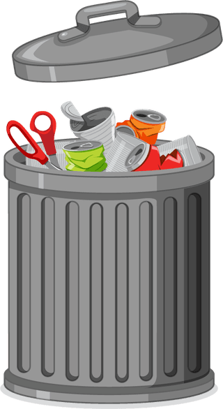 pollutionlitter-rubbish-trash-objects-isolated-393562