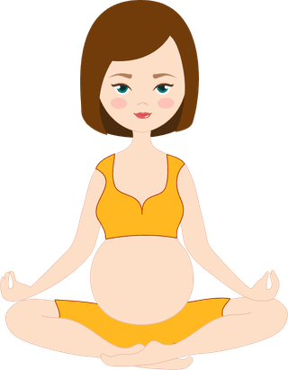 pregnancyyoga-active-human-icons-girl-doing-exercise-various-postures-77482