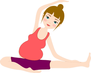 pregnancyyoga-active-human-icons-girl-doing-exercise-various-postures-645599