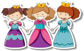 princesssticker-set-with-different-fantasy-cartoon-characters-761816