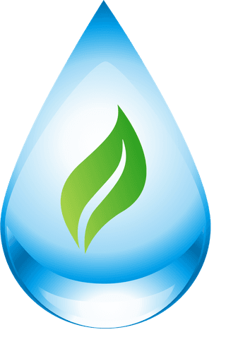 purewater-design-elements-blue-droplets-leaf-icons-39750