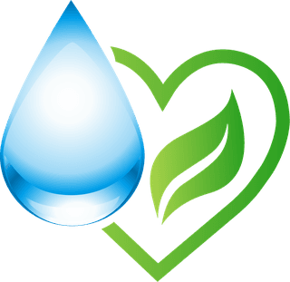 purewater-design-elements-blue-droplets-leaf-icons-151690