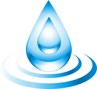 purewater-design-elements-blue-droplets-leaf-icons-304480