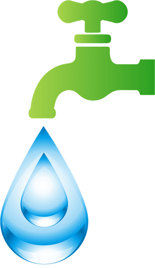 purewater-design-elements-blue-droplets-leaf-icons-604330