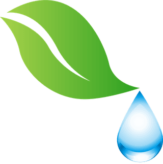 purewater-design-elements-blue-droplets-leaf-icons-525760