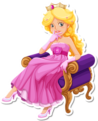 queensticker-set-with-different-fairytale-cartoon-characters-535551