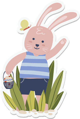 rabbiteaster-pink-bunny-stickers-304724