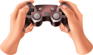realisticicons-with-human-hands-playing-different-games-isolated-white-937456