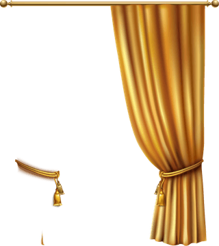 realisticluxury-gold-curtains-various-drapery-with-decorative-elements-isolatedset-realistic-11197