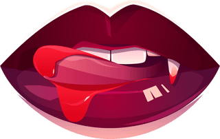 redlips-bloody-macarong-realistic-vampire-lips-set-illustration-68922